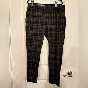 Sanctuary x Anthropologie Plaid Pull-On Ponte Knit Pants Size 2X NWOT